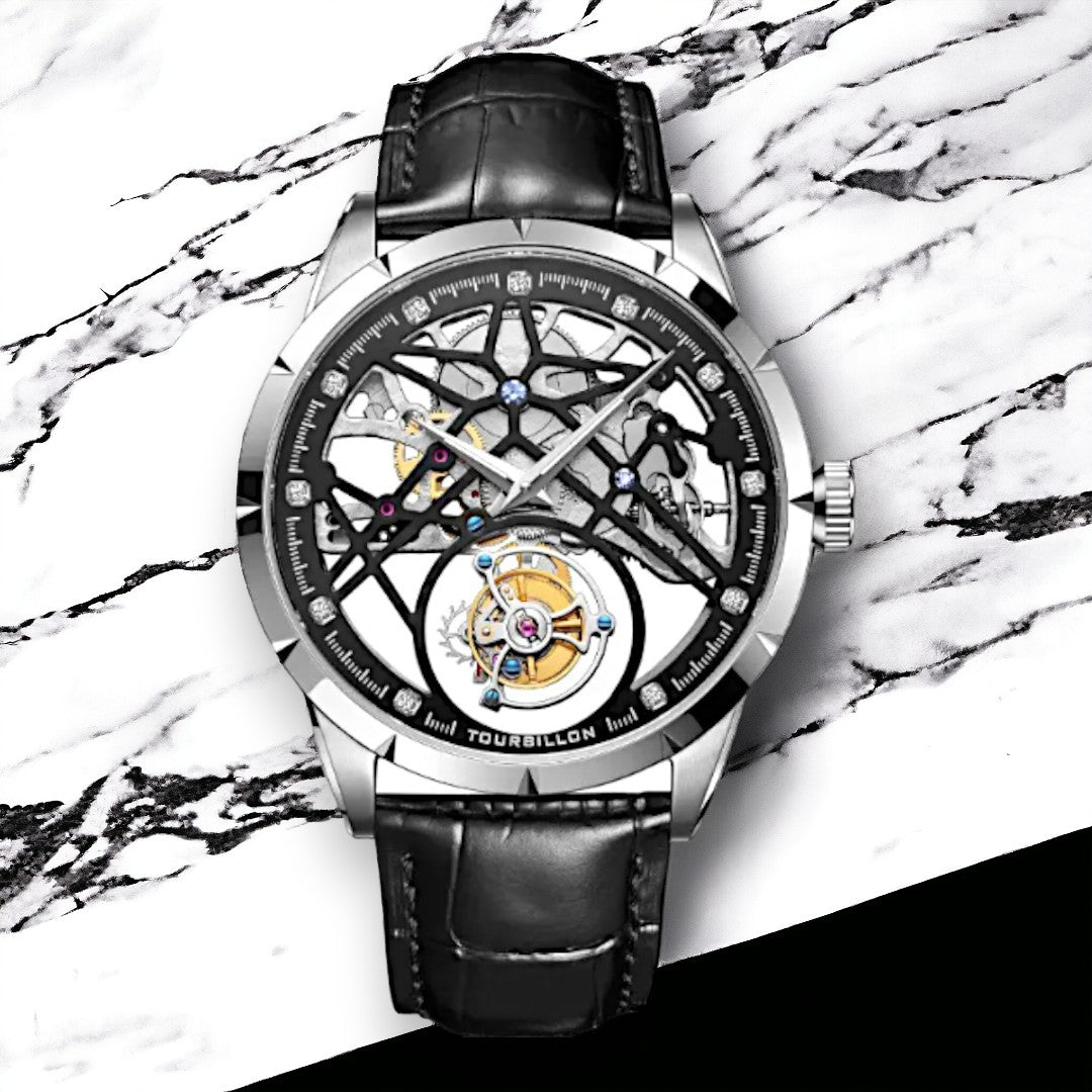 Custom Double Tourbillon Skeleton Mod